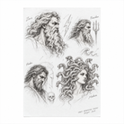 Sketch Zeus Poseidon Hades Medusa — design visualization