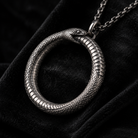 Ouroboros Serpent Circle Pendant, alternate front view