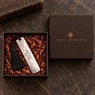 Personalized bookmark in a square IGNIS ARGENTUM gift box