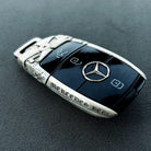 Personalized Mercedes Slim Rectangle Key Case, held for scale