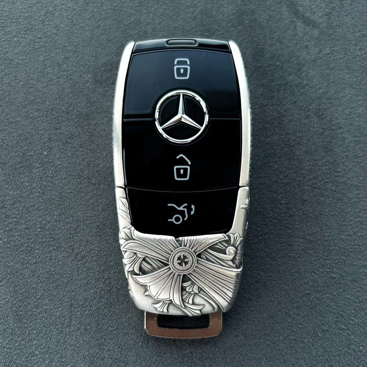 Personalized Mercedes Slim Rectangle Key Case, lifestyle display, alternate view 8