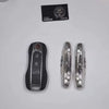 Sterling Silver Porsche Key Case Held in Hand - Demonstrating Size Proportion Substantial Hand-Feel Weighty Precision for Drivers Who Value Quality