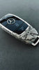 Video showcasing a finished Mercedes-Benz slim-rectangle silver key case