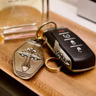 RAM TRX Silver Key Case, lifestyle display