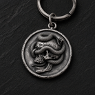 Serpent Skull Medallion Pendant, alternate front view