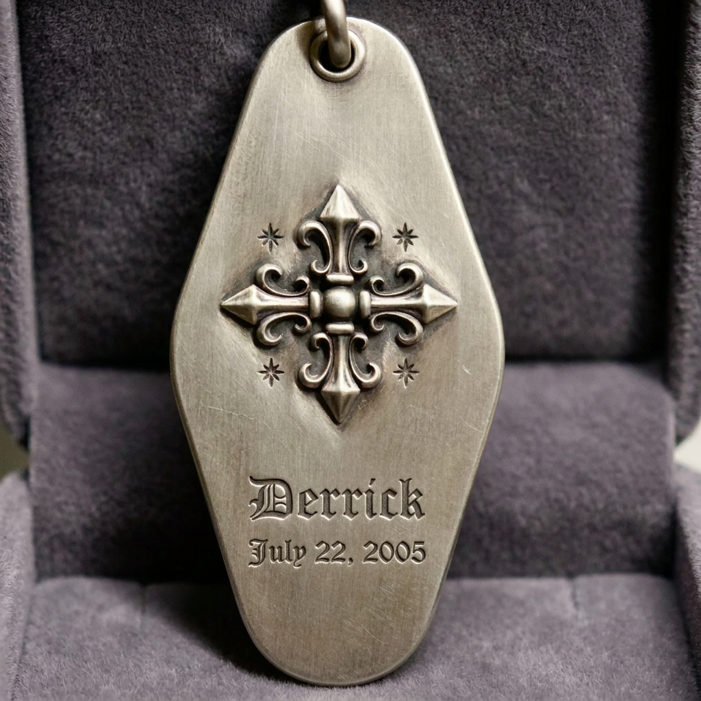 silver keychain