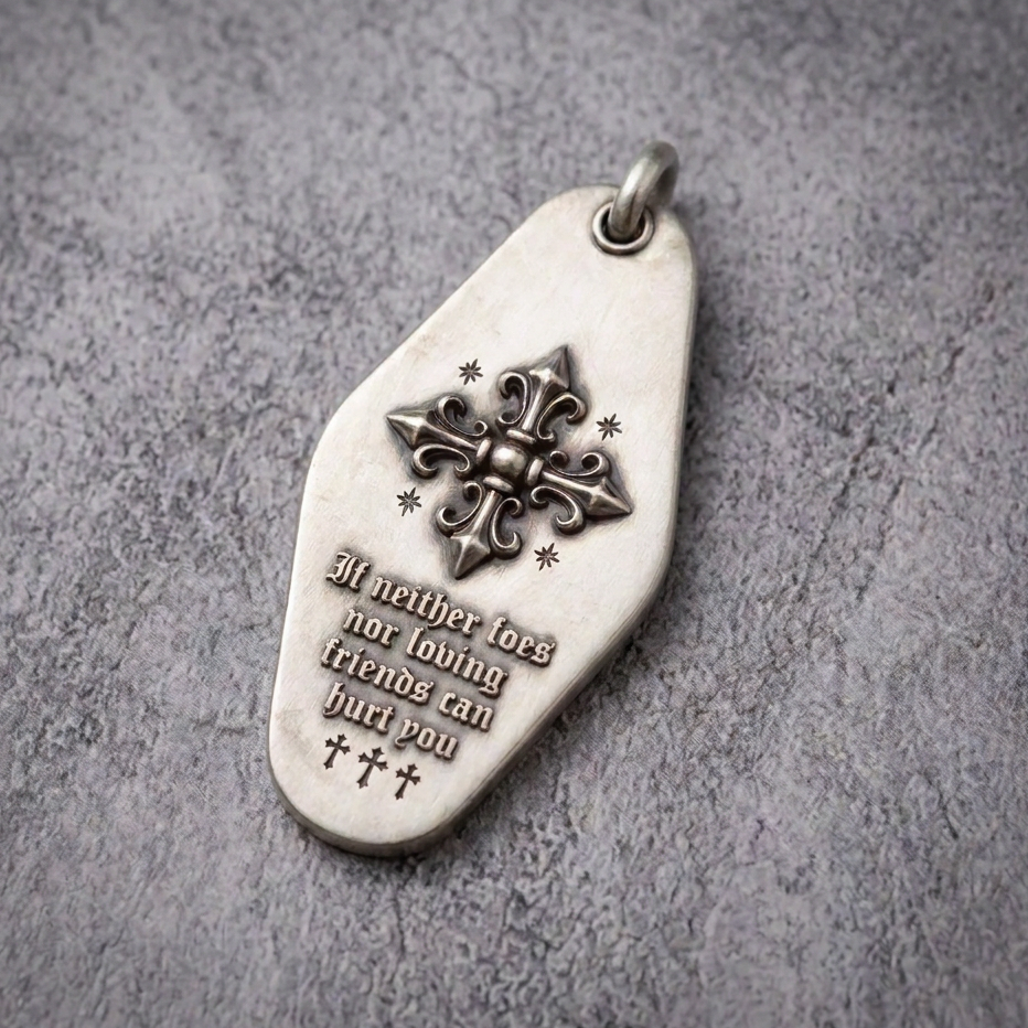silver keychain