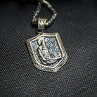 Spartan Shield & Sword Pendant, side profile