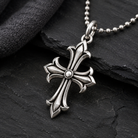 Handcrafted silver accessory, front view