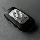 Toyota Alphard Sterling Silver Key Case, back engraving detail