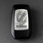 Toyota Alphard Sterling Silver Key Case, back three-quarter view