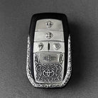 Toyota Alphard Sterling Silver Key Case, front three-quarter view