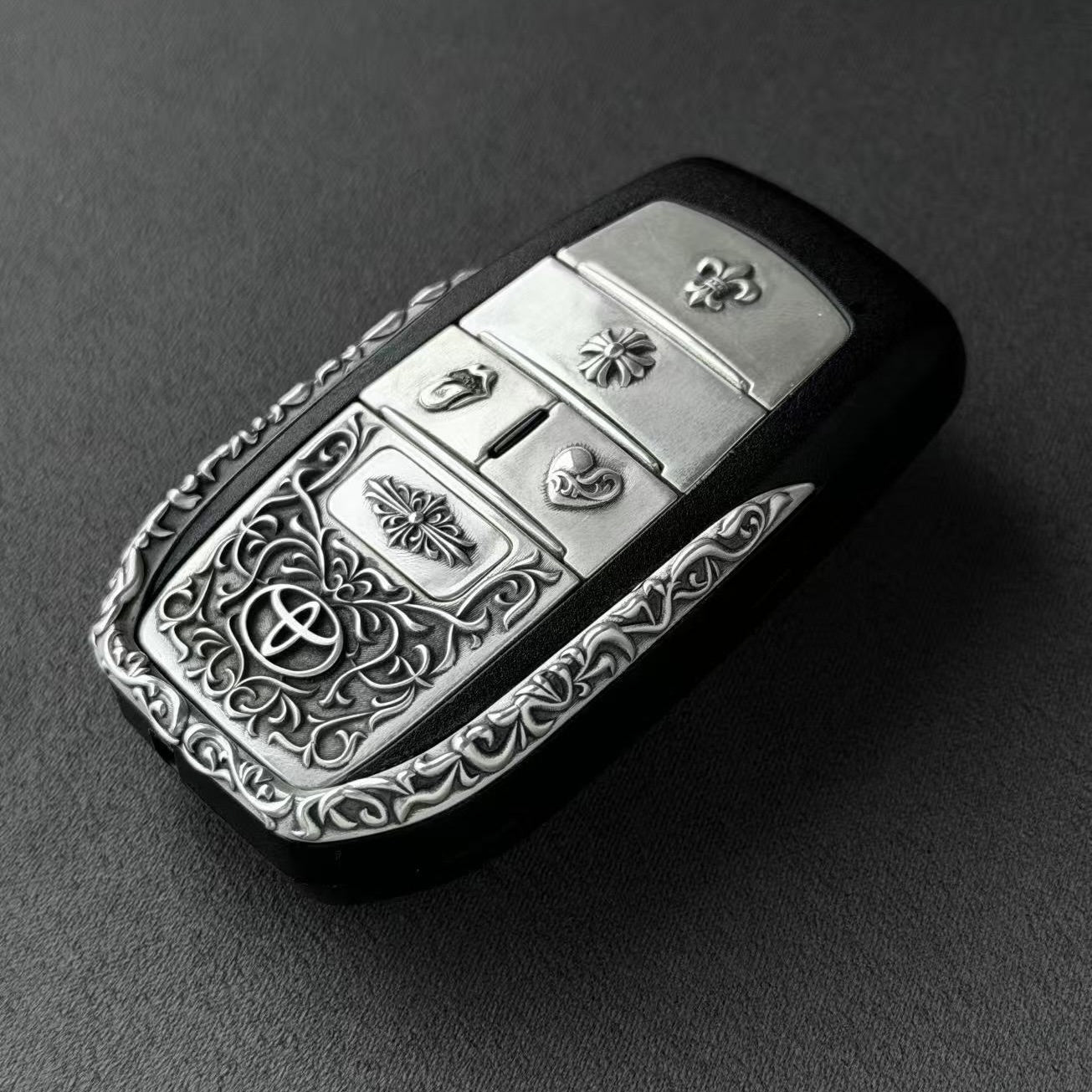 Toyota Alphard Sterling Silver Key Case, side profile