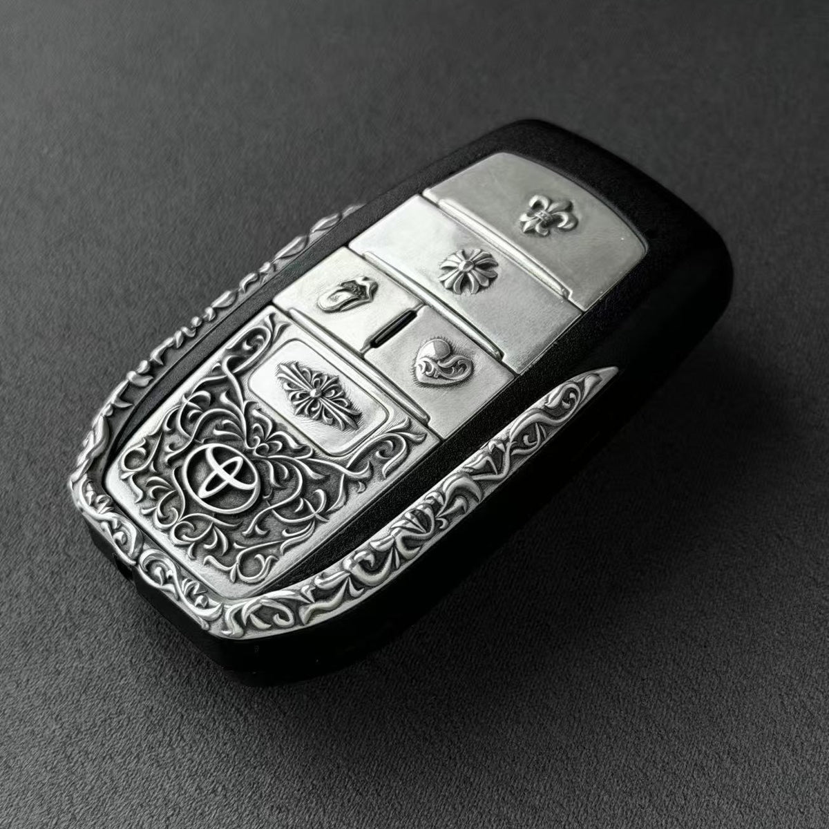 Toyota Alphard Sterling Silver Key Case, side profile